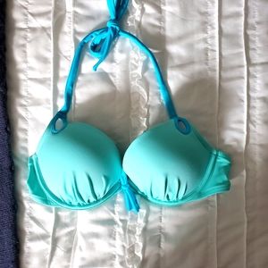Mint green push up bikini top